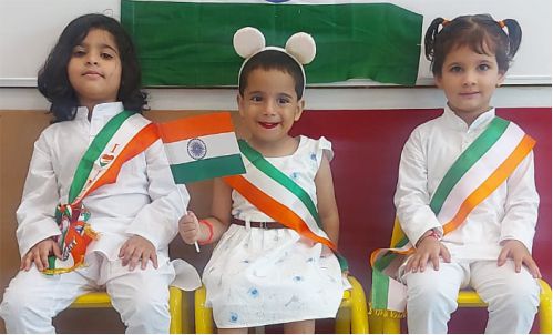 Independence Day 2022 Celebration in Bijwasan, KID'S HUB PLAY SCHOOL