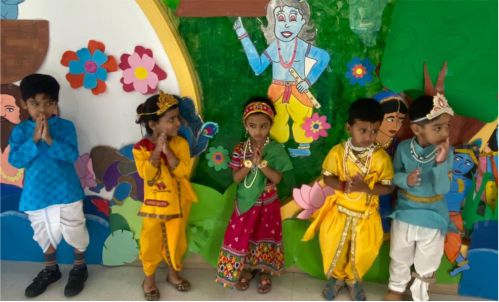 Janamashthami 2022 Celebration in KID'S HUB PLAY SCHOOL, Chhatarpu, Delhi